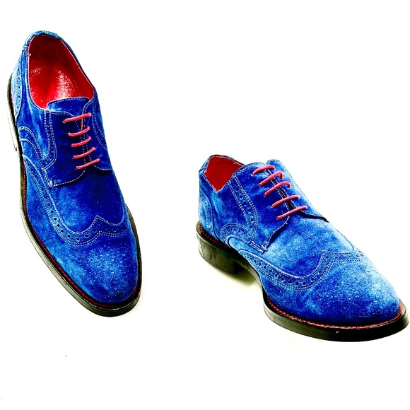 Bugatchi Suede Wingtip Derby's Mens SZ 9.5 - Picture 7 of 16